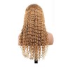 Lakaisa Deep Wave Human Hair Wig, Blonde, 4 x 4