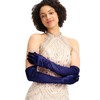 Aiphamy Women's 1920s Long Satin Opera Glove, Elbow-Length for Formal