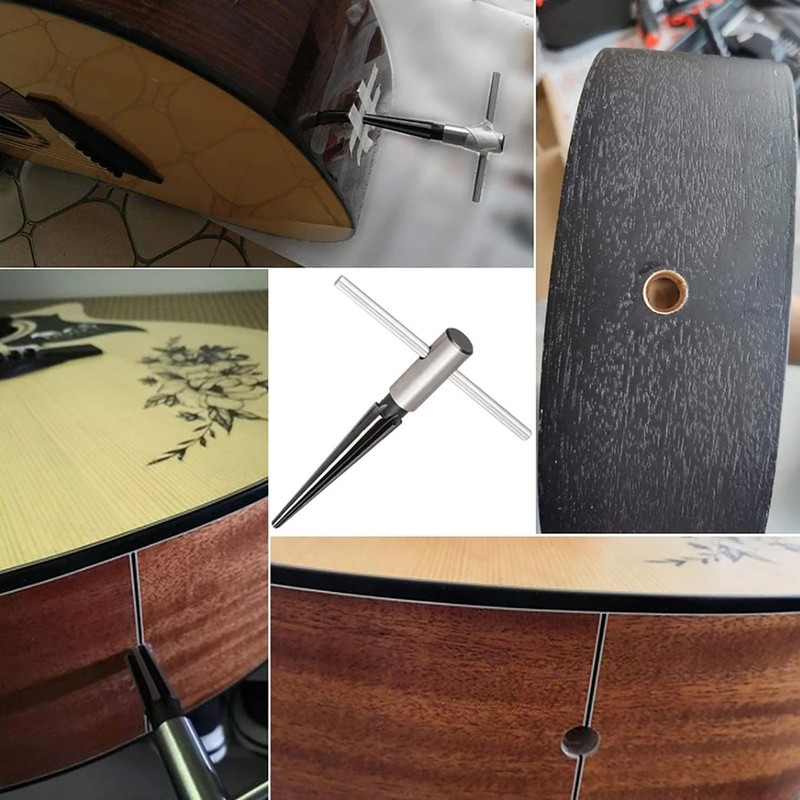 Yocimango Tapered Reamer 1/8-1/2(3-13mm) for Reaming Taper Holes on Boards