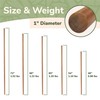 BambooMN Sturdy Bamboo Stick for Fitness, Yoga, Physical Rehabilitation. 1",1.1",1.18"