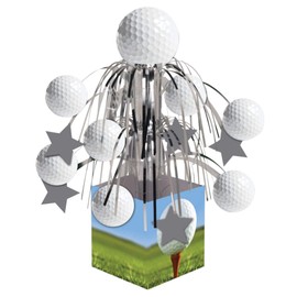 Pack of 6 Golf Sports Fanatic Mini Cascade Foil Tabletop Centerpiece Party Decorations 8.5"