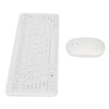Keyboard Mouse Combo 2.4G Wireless Round Keycaps Ergonomic Design Silent