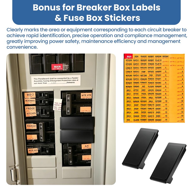 12 Pack ECQF3P Circuit Breaker Filler Plates, Blank Panel Covers