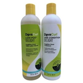 DevaCurl Low Poo Delight Cleanser & One Conditioner Delight Set 12 OZ