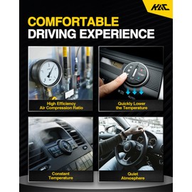 KAC 198276 AC Compressor with Clutch, Air Conditioning Compressor Compatible with Civic 2016-2021 2.0L, Civic 2017-2020 2.0T