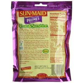 Sun-Maid Pitted Prunes, Non-GMO, 100% Fruit, No Sugar added, 7 oz (Pack of 1)