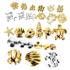 FRCOLOR 2sets Nail Rivets and for Nail Art Japanese Style Metal Charms for Manicure Crafts and Decorations for Weddings and Special Occasions