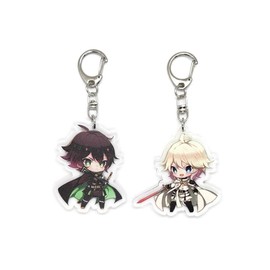 EBTY DREAMS Inc. - Set of 2 Owari Seraph Of The End Acrylic Keychain Mikaela Hyakuya, Yuuichirou v1