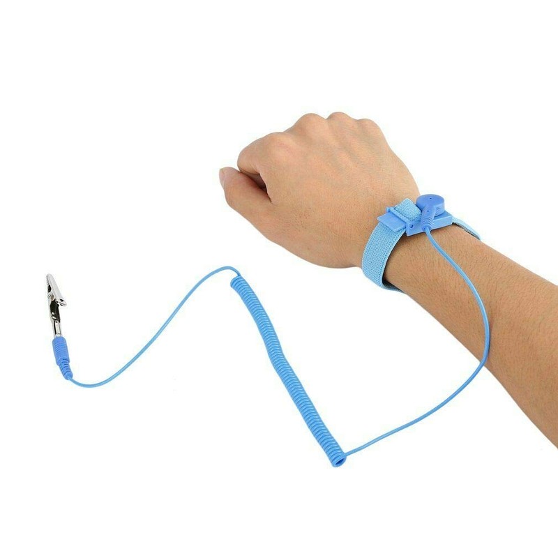 Hailege Set of 5 Anti-Static Wrist Strap ESD, Clip Discharge