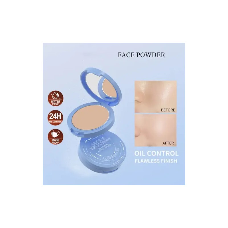 Base Maquillaje Polvo Compacto Fijador Matte Para Grasas