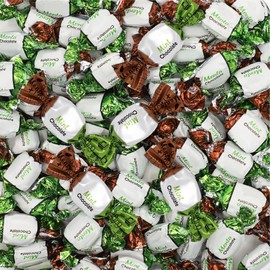 Arcor Chocolate Filled Mints Candy | 2 Pound Bag | Individually Wrapped Chocolate Mint Hard Candy | Old Fashioned Refreshing Treat with Creamy Filling | About 165 Pieces