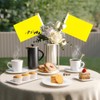 50 Pack Plain Yellow Hand Waving Flags Handheld Mini Flags
