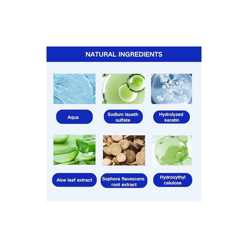 2 Pcs Anti-Dandruff Shampoo, Oil Control and Refreshing Formula, Hair
