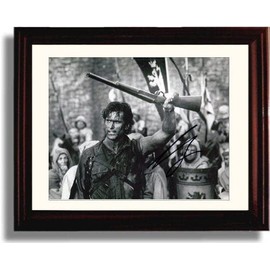 Bruce Campbell - Boomstick - Autograph Promo Print - Framed 8x10