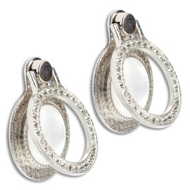 [2 Packs] Gemstones Glitter Bling Bling Phone Ring Holder, Sparkle Phone Ring Grip Artificial Diamond Stand,Rhinestone Cell Finger Ring for Phones,Pad