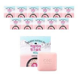 Himalayan Pink Salt Soap Romantic Floral Scent, 90g, 12 Pieces / 히말라야핑크솔트 비누 로맨틱한 플로럴향, 90g, 12개