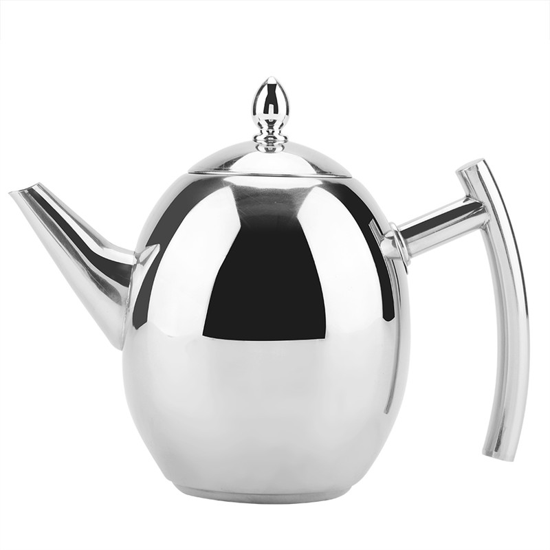 Stainless Steel Teapot Tea Coffee Water Kettle Container with Removable