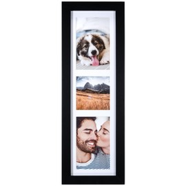 Malden International Designs 4x4 & 3 Opening Black Collage Wall Frame 1164-30