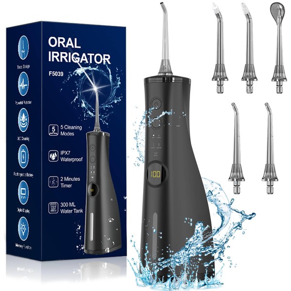 ABOBO Water Dental Flosser Electric Oral Irrigator 300ML Large Tank