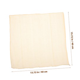 ULTECHNOVO 5Pcs Reusable Cotton Cheese Cloth Hemmed Muslin Fabric for Cooking Straining Tofu Making Washable Kitchen Essential