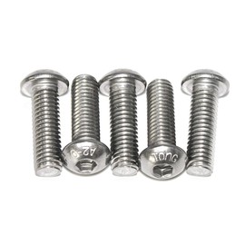ISO 7380 Oval Screw with Hexagon Socket Stainless Steel A2 M3 x 22 mm Pack of 50