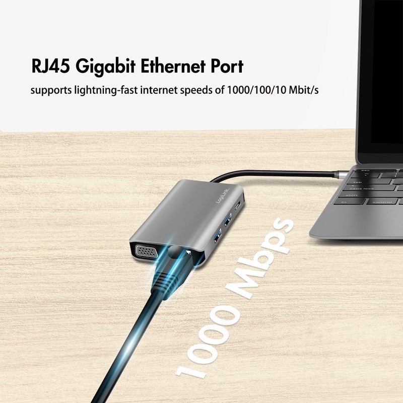 USB 3.2 Gen 1 Docking Station 7-Port with USB-C Port