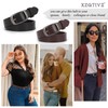 XZQTIVE 2 Pack Women Plus Size Leather Belts Fashion Cowhide