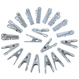 BuyElegant Hygienic 20 Stainless Steel weather-proof Clothes Pegs with Soft Grip - Pack of 20