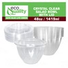 48oz Clear Disposable Salad Bowls with Lids (150 Pack) -