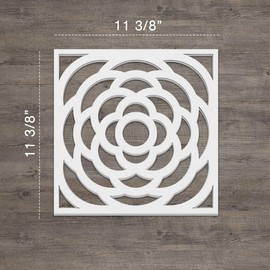 Ekena Millwork 11 3/8"W x 11 3/8"H x 3/8"T Small Edinburg Decorative Fretwork Wall Panels in Architectural Grade PVC