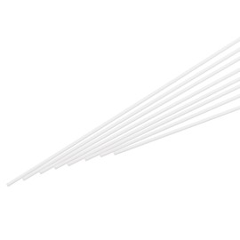 sourcing map ABS Plastic Rod Round Solid Bar 2mm x 500mm for DIY Model Material, Architectural Model Making, DIY Sand Table, Pack of 5 Pcs