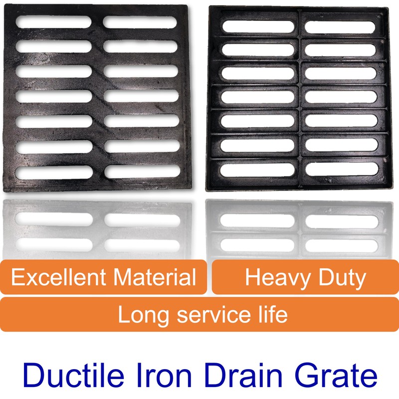 Cast Iron Drain Grate, Driveway Channel Cover 16x16 in |
