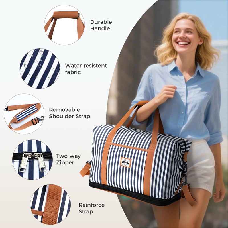 Lekesky Underseat Cabin Bag for Ryanair 40x20x25cm – Foldable Travel