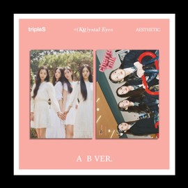 tripleS +(KR) ystal Eyes AESTHETIC 1st Mini Album 2 Version SET CD+1p Folded Poster On Pack+68p Booklet+1ea Special Class Objekt+1p Folding Card+1ea Sticker+Tracking Sealed