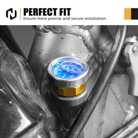 NICECNC Gold Oil Temperature Thermometer Dipstick Engine Oil Dipstick Replacement Compatible with Suzuki DRZ400 DRZ400E DRZ400S DRZ400SM 2000-2024 See Fitment