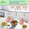 48oz Clear Disposable Salad Bowls with Lids (150 Pack) -
