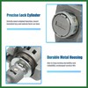 Motoforti 1 Set Front Door Lock Cylinder Set Kit with