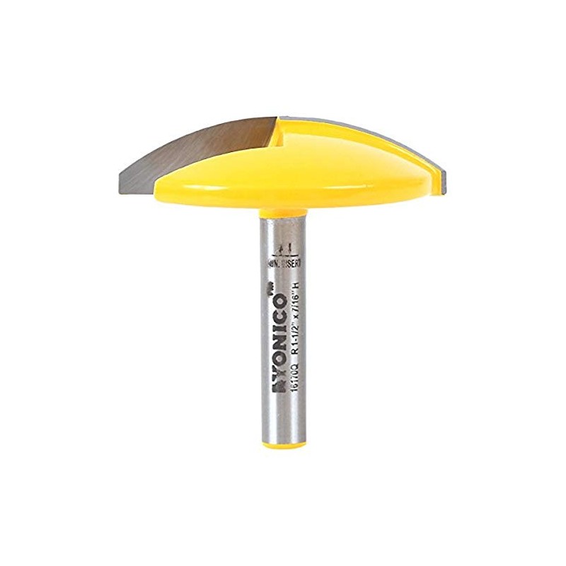 YONICO Horizontal Crown Router Bit 1-1/2-Inch Radius 1/4-Inch Shank 16170q