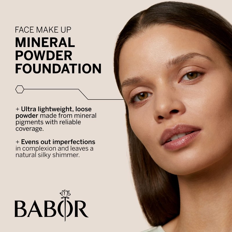 BABOR MAKE UP Mineral Powder Foundation, Loose Powder Made from