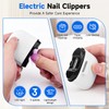 3-in-1 Electric Nail Clippers, Multi-Functional Nail Clipper with Led Light