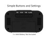 FAMICOZY Small Digital Travel Alarm Clock,Simple Operation,Easy to Read,Ascending Alarm,12/24Hr,Snooze