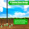InstyQ 76 Inch Double Shepherd’s Hook for Outdoors, Heavy Duty