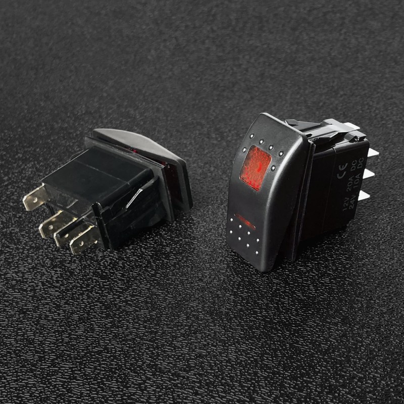 MGI SpeedWare LED Marine Rocker Switches 3 Pack - SPDT