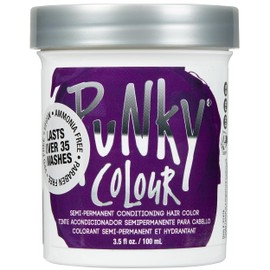 Punky Purple Semi Permanent Hair Color - Vegan & Cruelty-Free Conditioning Purple Hair Dye, Lasts Up to 35 Washes, 3.5 fl oz