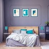 Modern and Sleek Teal Linen Fabric Small Cylindrical Lamp Shade