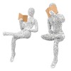 Women Thinker Statue Unique Resin Pulp Reading Women Figurine Decor