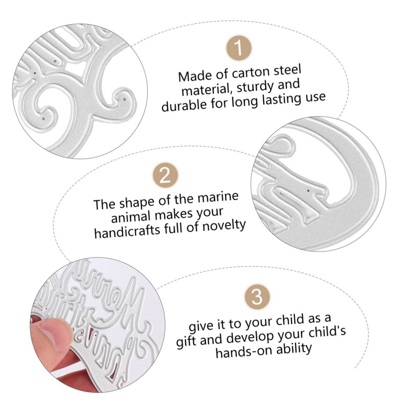 COHEALI 2pcs Christmas Metal Cutting Dies for DIY Cards Making