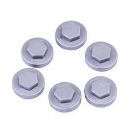 400 Pack Silver Gray Roofing Screw Caps – Durable Plastic Snap-On Covers for Roofing Screws, Weatherproof & UV Resistant Protective Caps – for Outdoor Roof, Siding, and Construction Projects