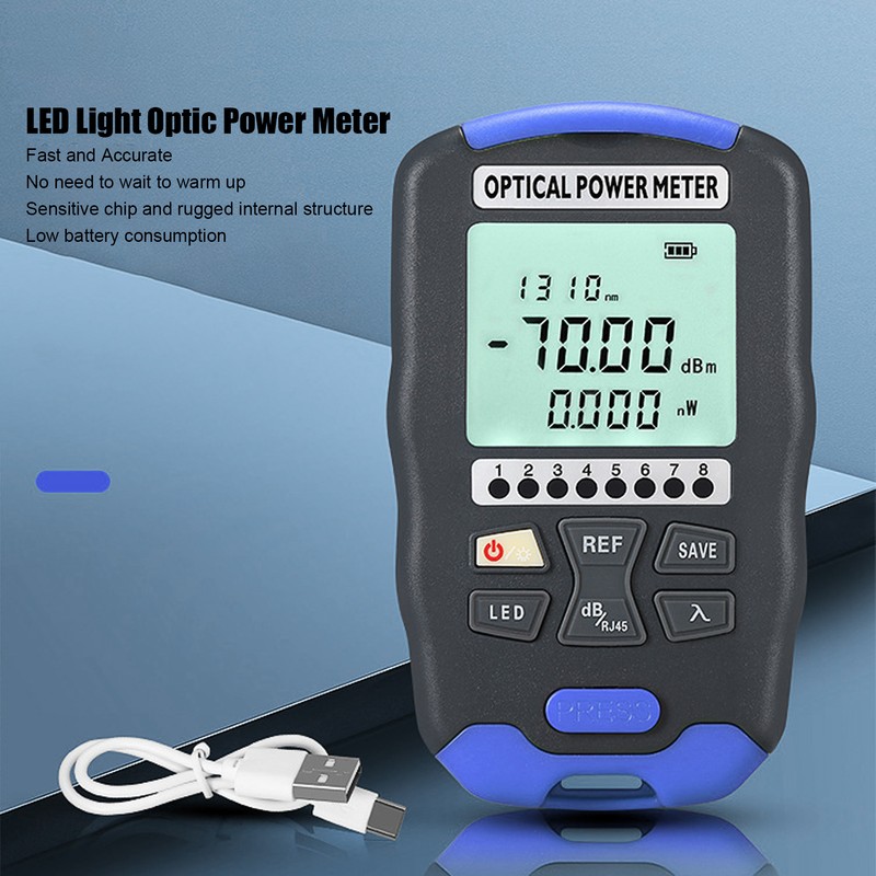 Mini Optical Fiber Power Meter Tester FC SC ST Universal
