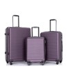 3-Piece Set Hardside Spinner, 3 Piece Luggage Sets ABS Lightweight